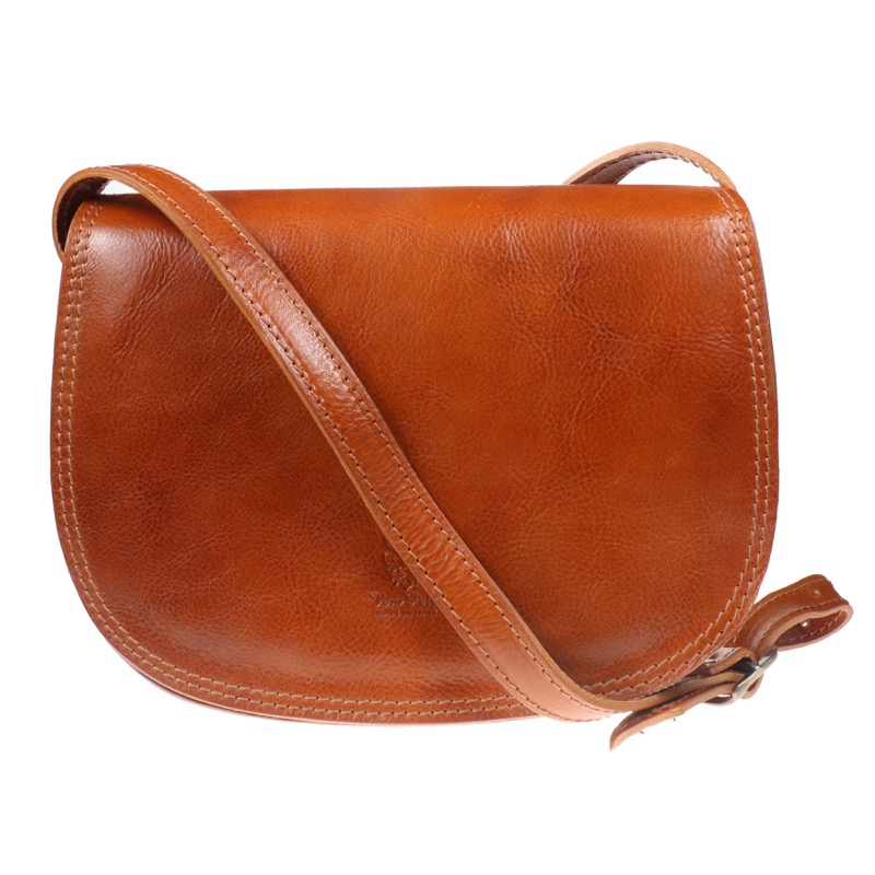 F035 ITALIAN LEATHER SADDLE BAG